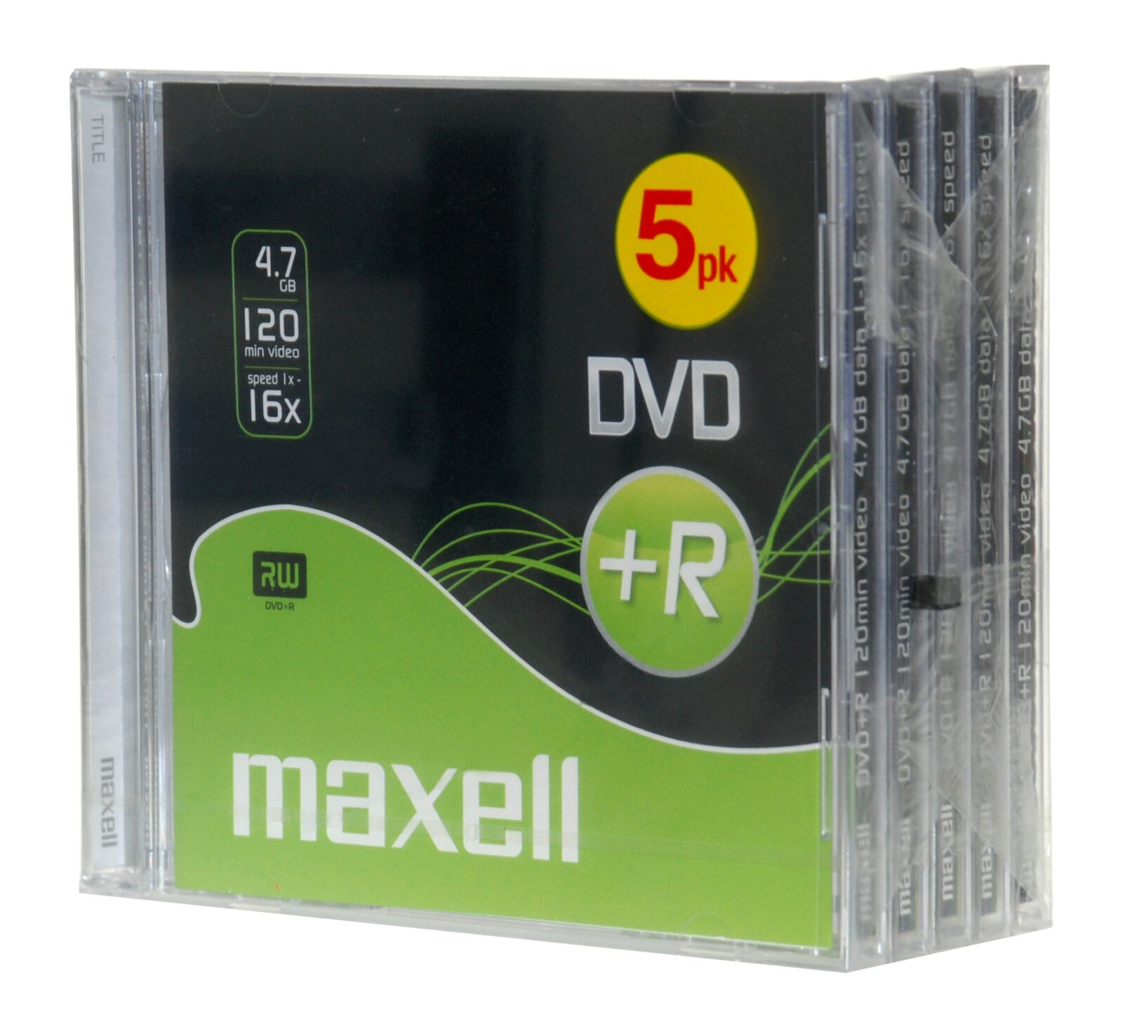Maxell DVD+R 10mm 5-pack