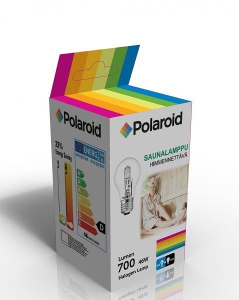 Polaroid-saunalamppu A55 46W E27